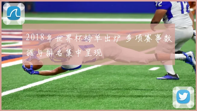 2018年世界杯榜单出炉 多项赛事数据与排名集中呈现