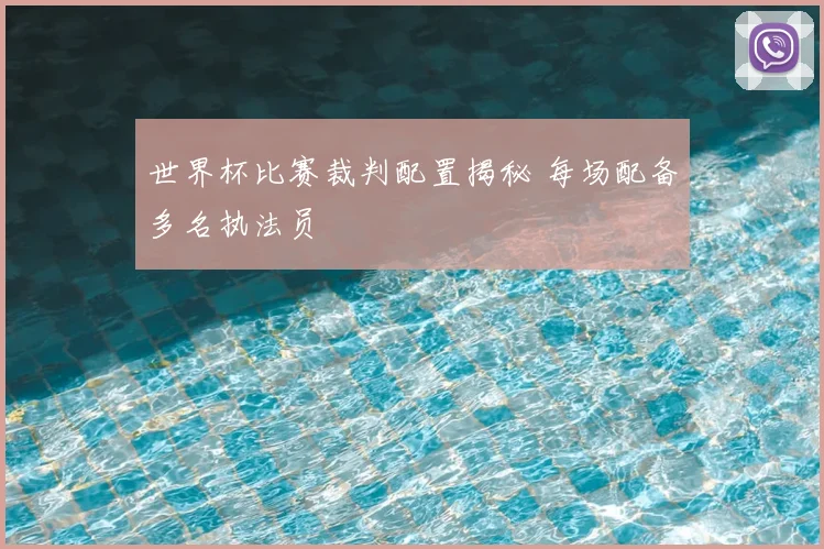 世界杯比赛裁判配置揭秘 每场配备多名执法员
